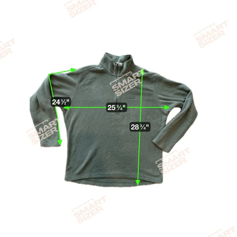 Patagonia Mens Capilene Fleece Pullover 1/4 Zip Green Size L Pullover Base layer
